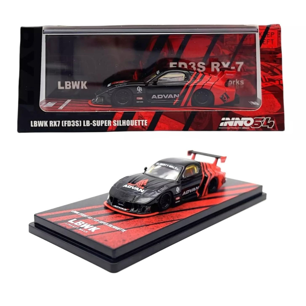 Машинка Inno64 Mazda RX7 FD3S LBWK Super Silhouette Advan - купити